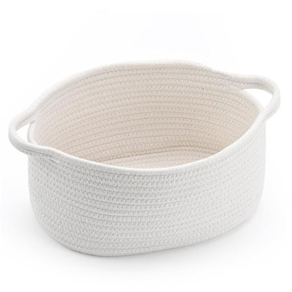 Cute Woven Storage Basket with Handle, Baskets for Gifts Empty, Gift Baskets